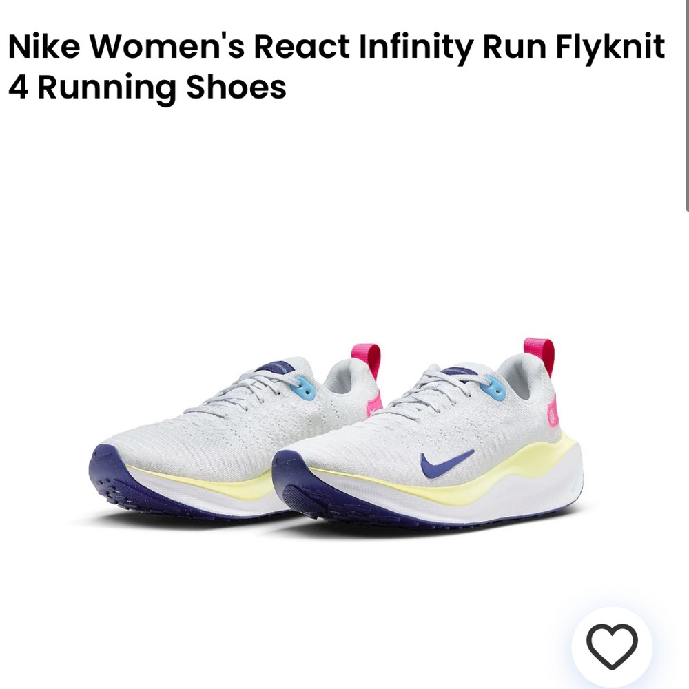 Nike ReactX Infinity Run 4s in Photon Dust/Deep Royal Blue